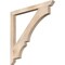 Ekena Millwork Balboa Slat Smooth Bracket, Douglas Fir, 3 1/2"W x 46"D x 46"H BKT04X46X46BOA06SDF - alternate 1